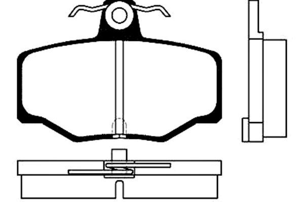 KAVO PARTS Bremžu uzliku kompl., Disku bremzes BP-6547